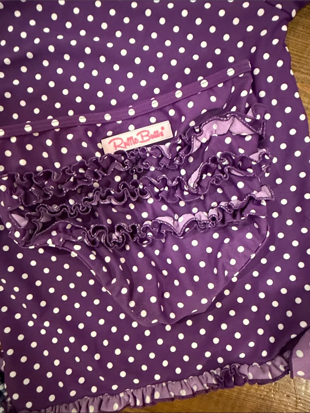 Ruffle Butts Navy and White Gingham Rash Guard